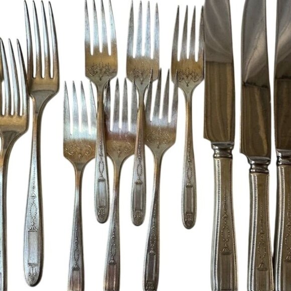 Silverplated Stainless Steel Flatware Set 27-Piece Service For Six - Picture 5 of 13
